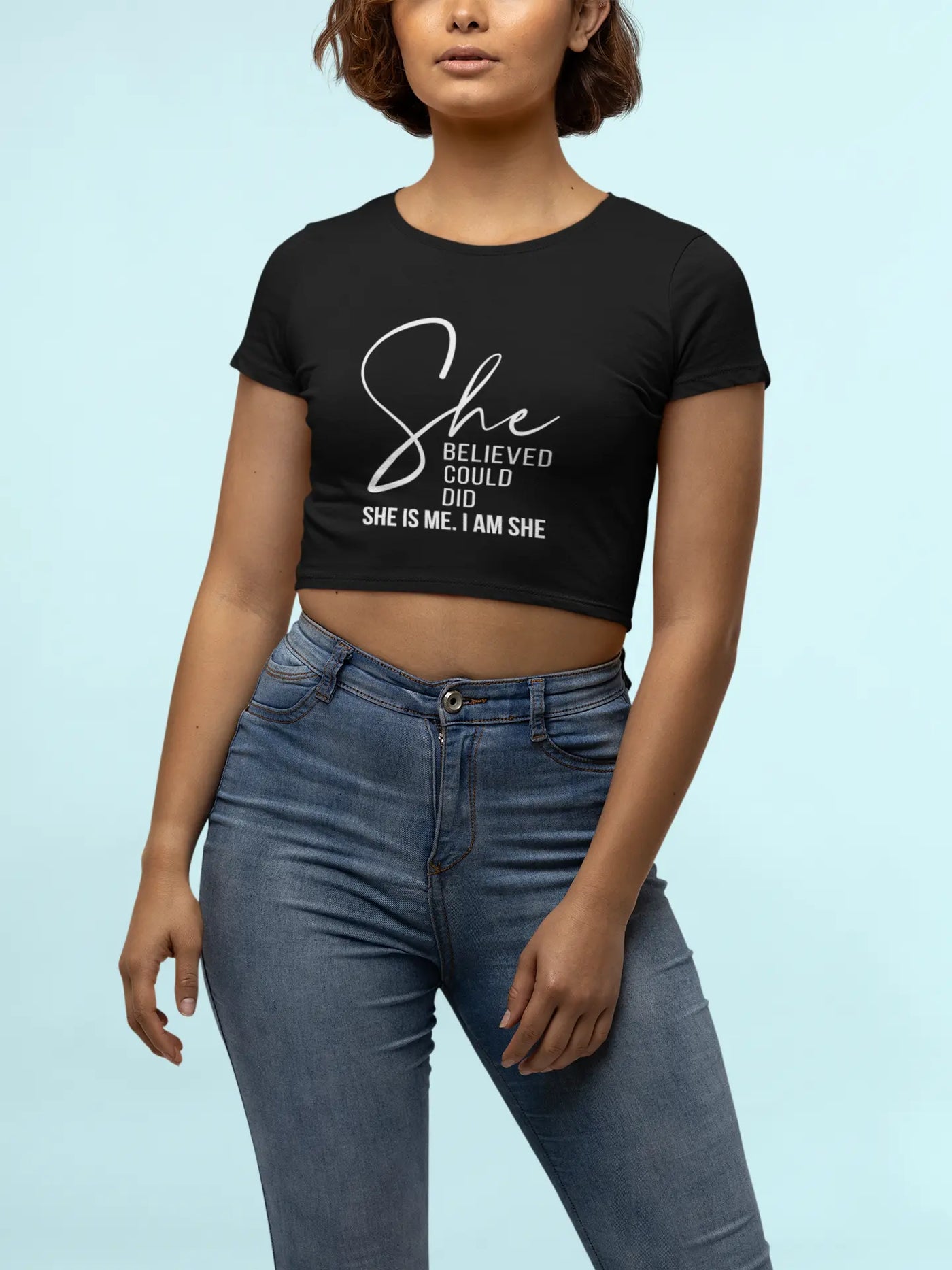 Women’s Crop Top - She Believed