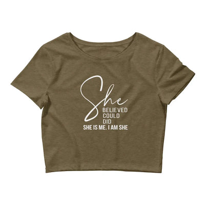 Women’s Crop Top - She Believed