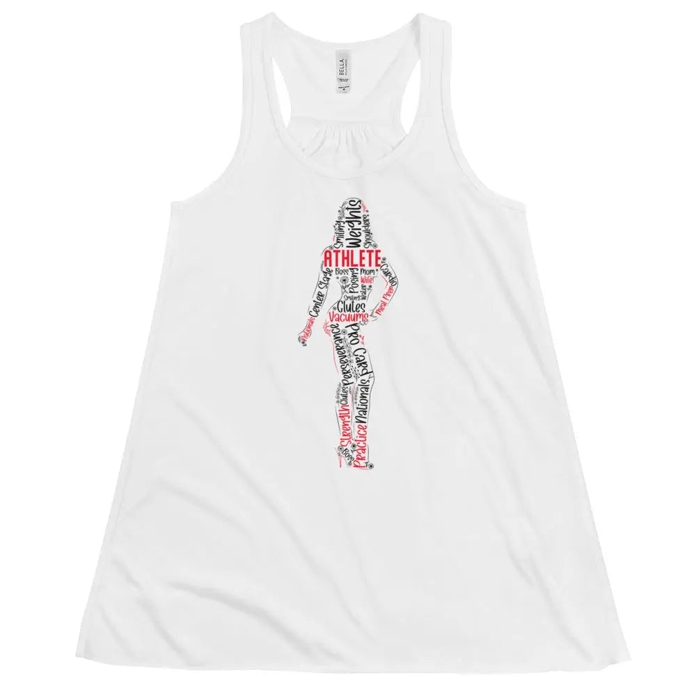 Women's Racerback Flowy Tank - Athlete Shape Metaphoron Shirts