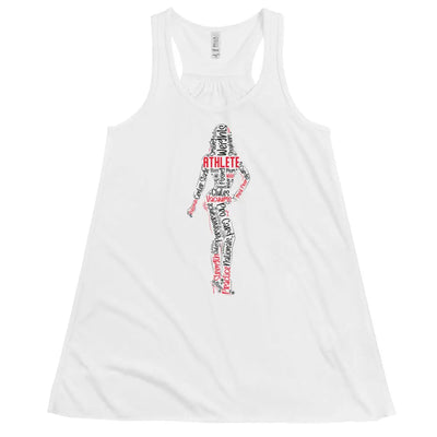 Women's Racerback Flowy Tank - Athlete Shape Metaphoron Shirts