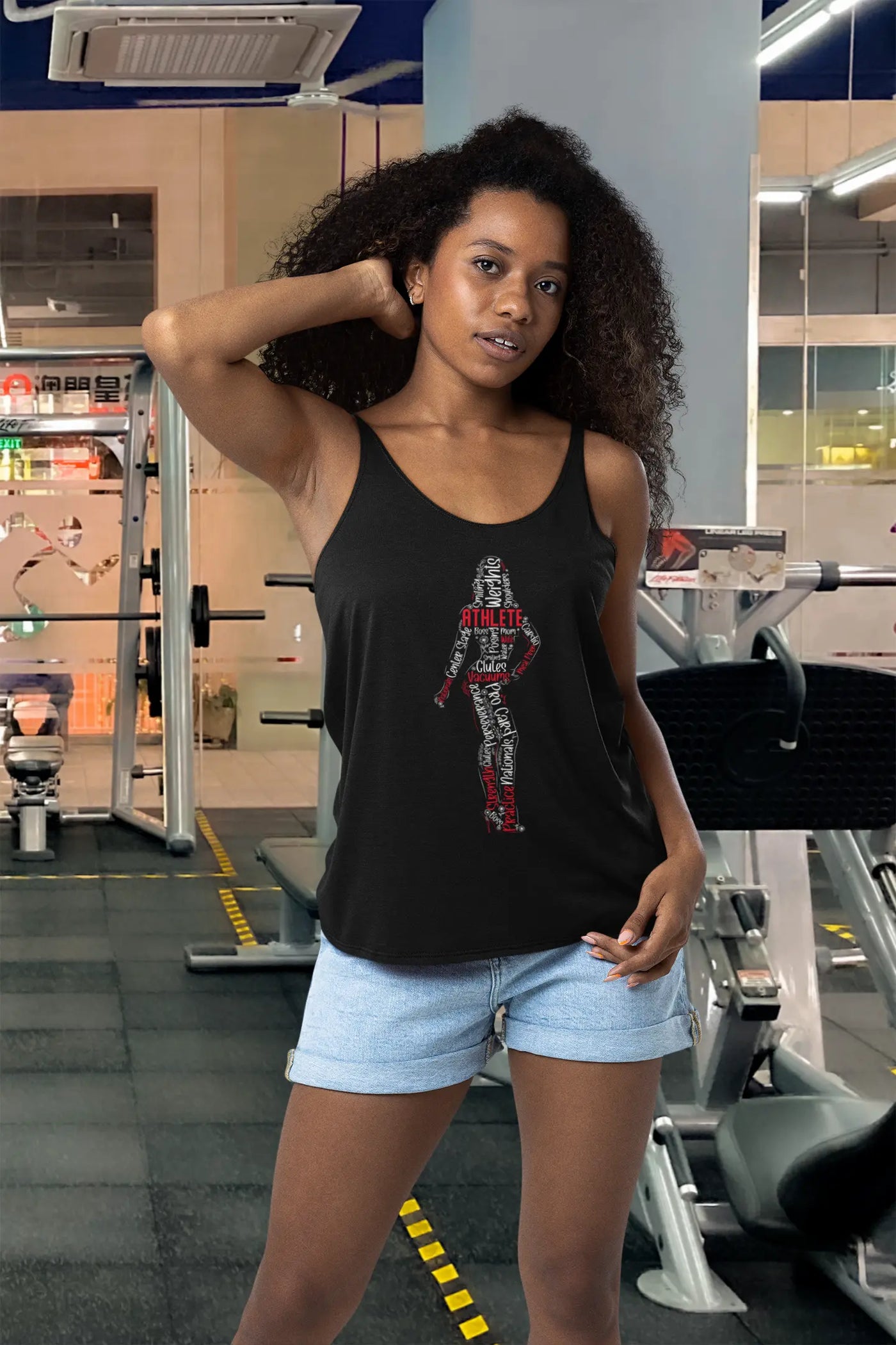 Women's Racerback Tank - Bikini Athlete Shape Metaphoron Shirts