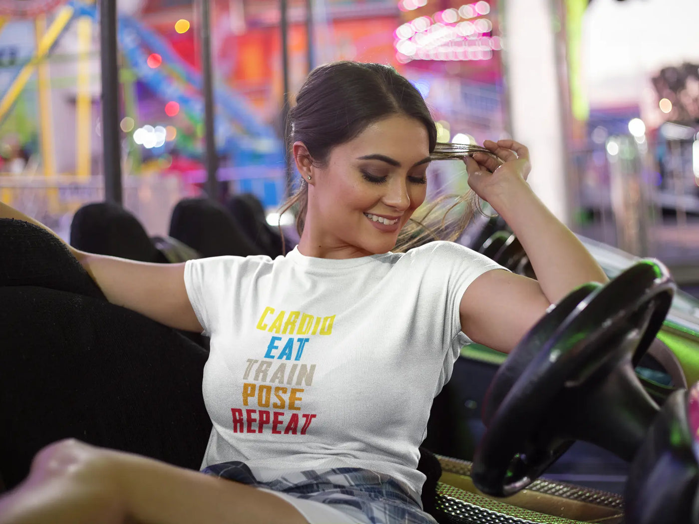 Women’s Crop Top - Cardio, Eat, Train, Pose